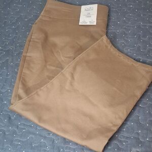 Croft & Barrow Tan Pull On Capri Pants size 14 NWT